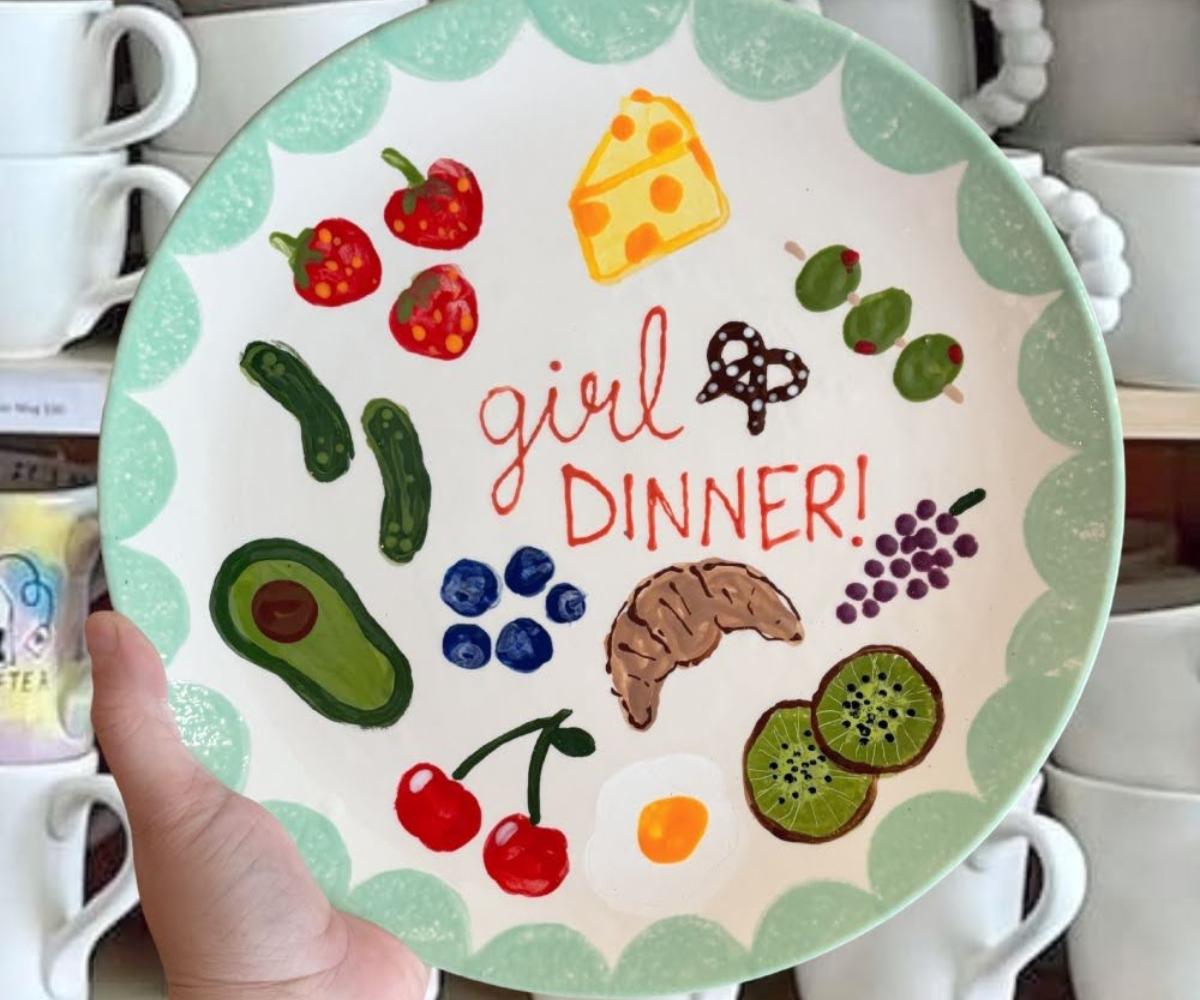 Paint Night – Girl Dinner Plates
