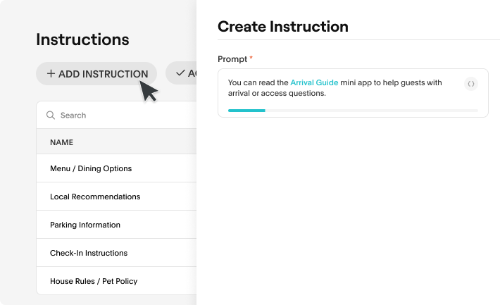 Hand it your property handbook. AI Agents learn in minutes, not months.