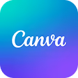 Canva logo with white text on a blue to purple gradient background.