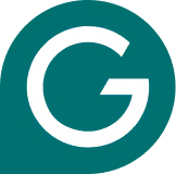 Weißer Buchstabe G auf grünem Kreis-Logo-Hintergrund.