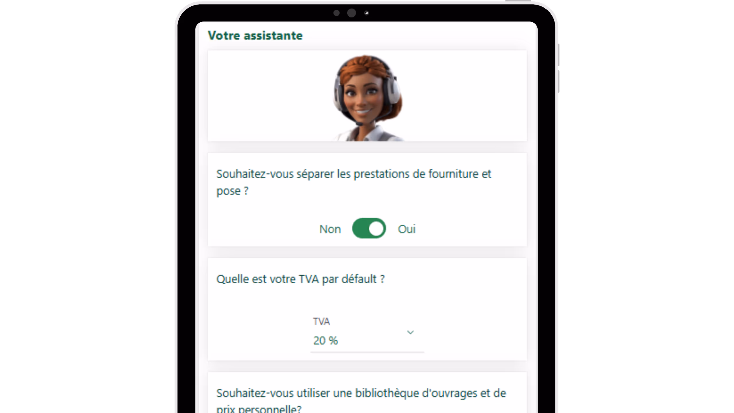 Rita s'adapte à vos prix et habitudes de chiffrage 