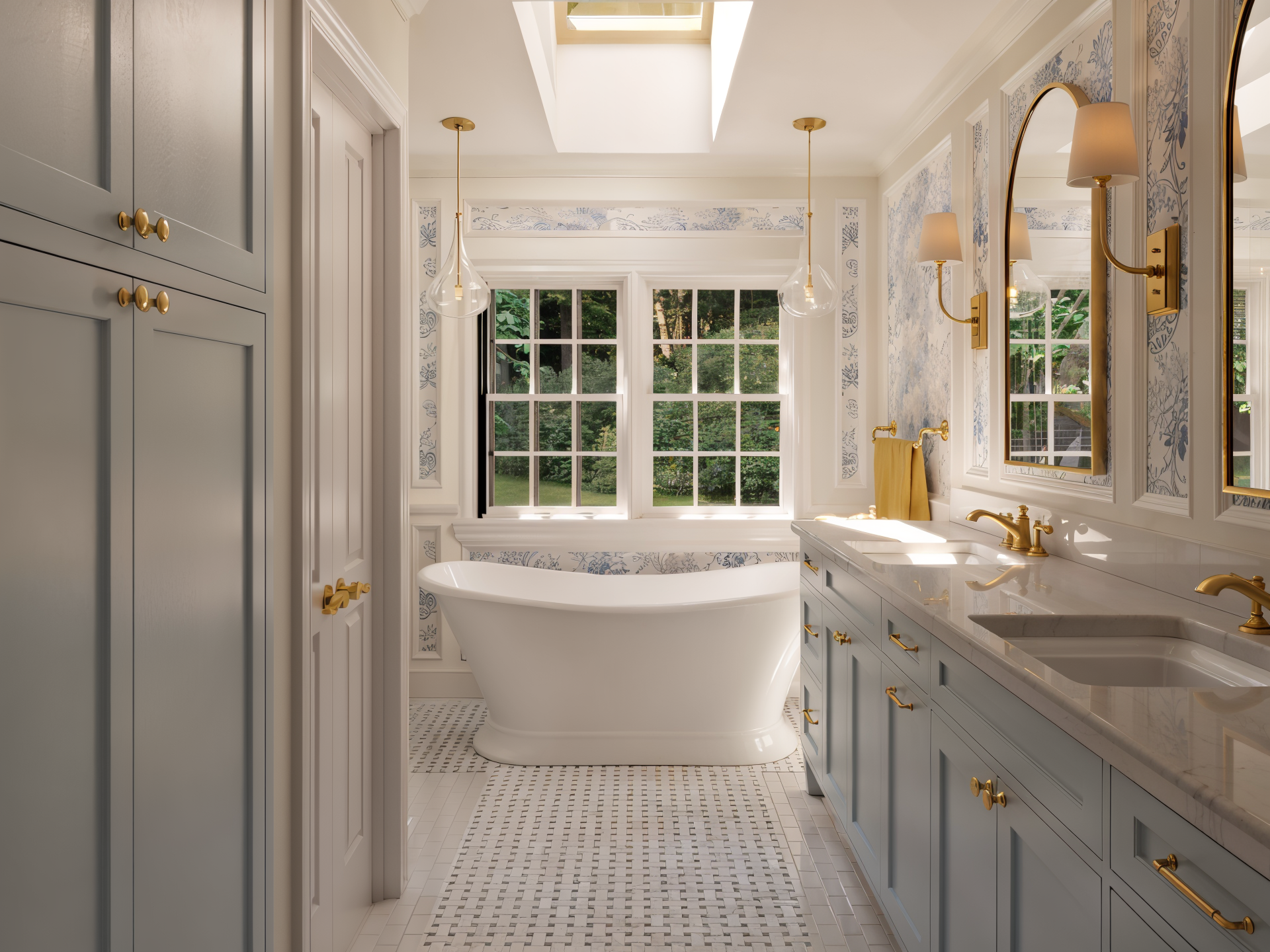 3D rendering of primary bathroom