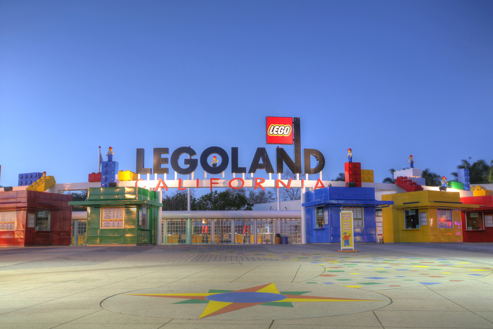 Legoland entrance in Carlsbad, CA