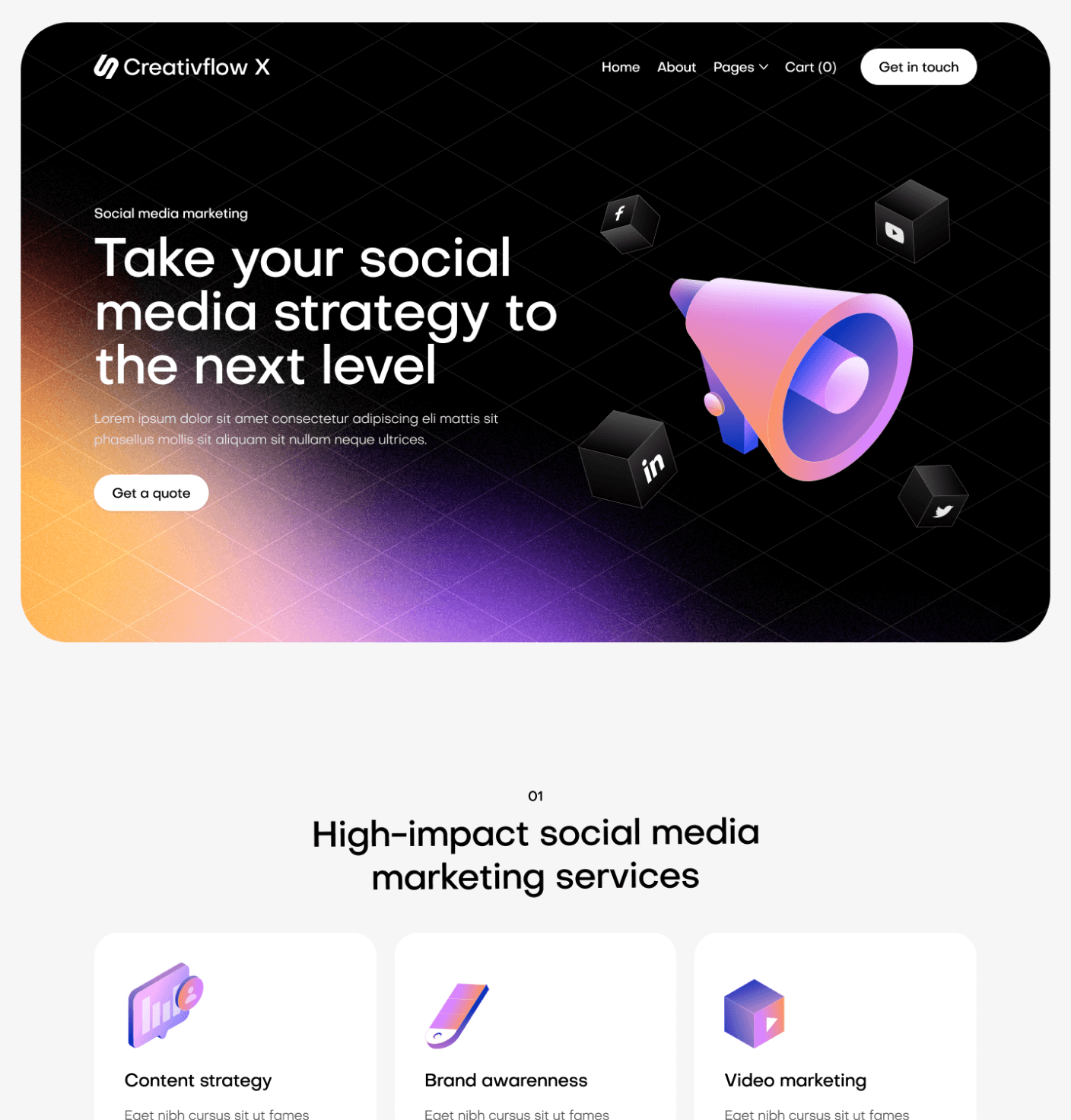 Creativflow X - Service Single Main Page - Marketing Agency Webflow Template