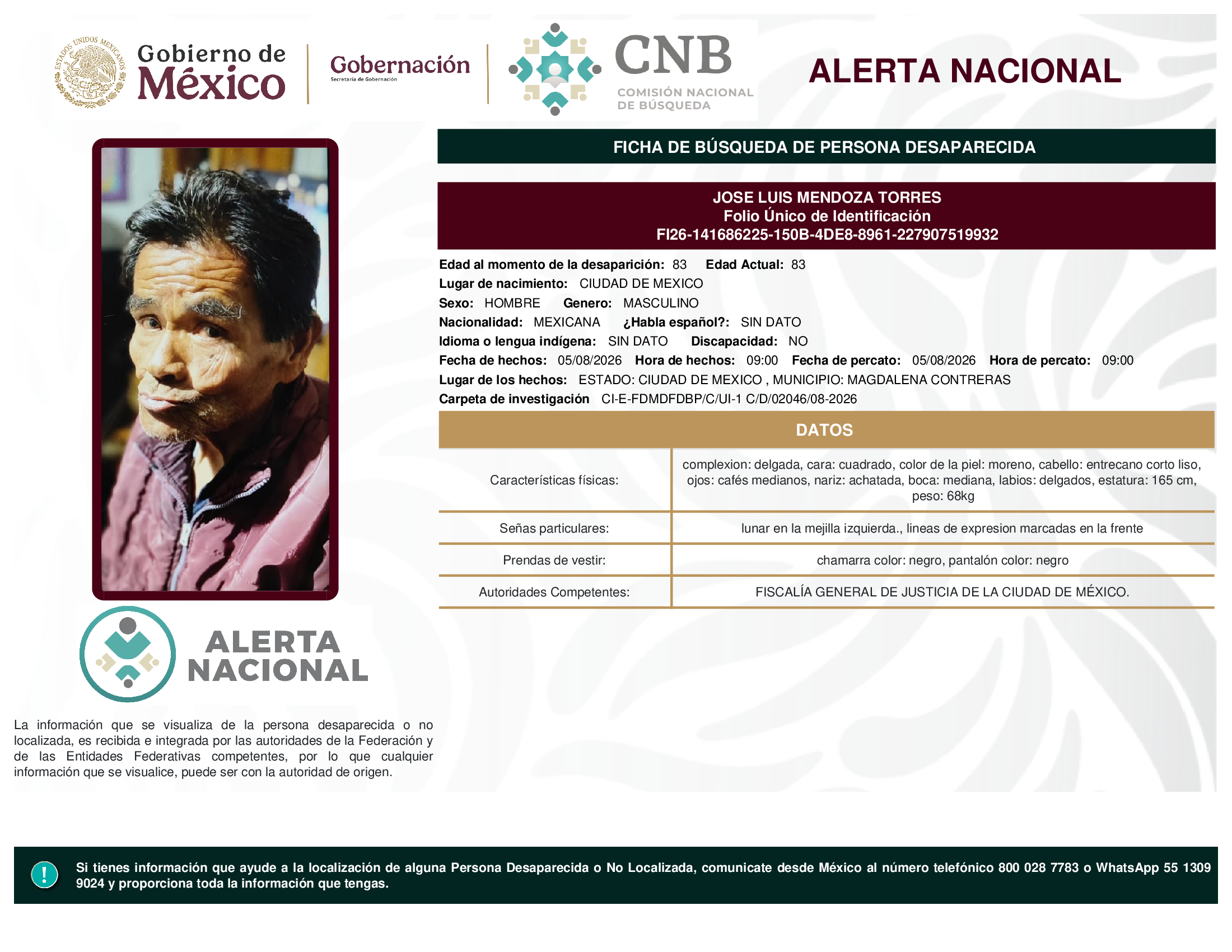 JOSE LUIS MENDOZA TORRES