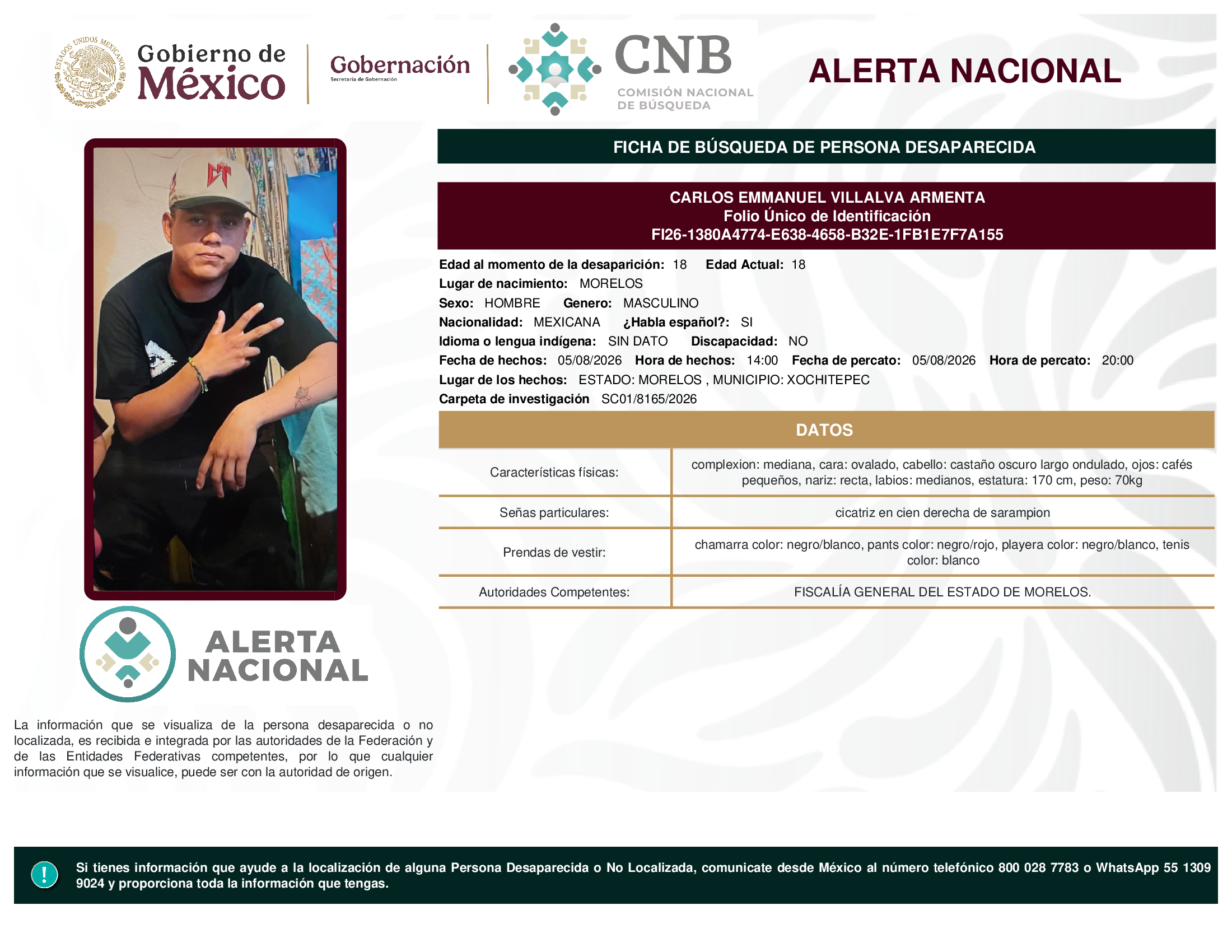 CARLOS EMMANUEL VILLALVA ARMENTA