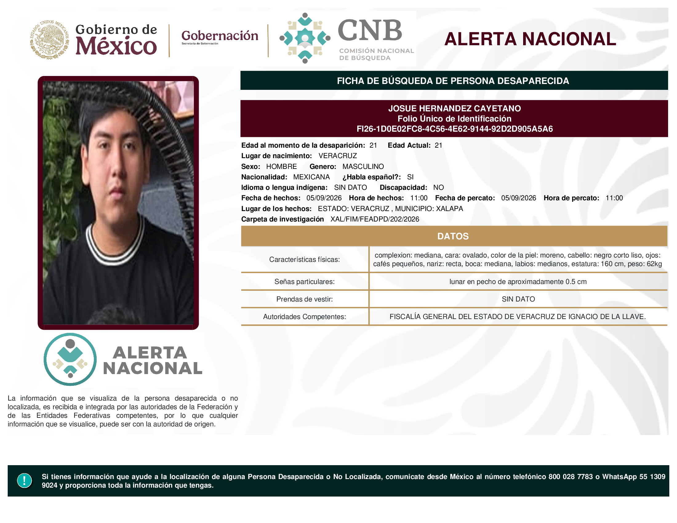 JOSUE HERNANDEZ CAYETANO