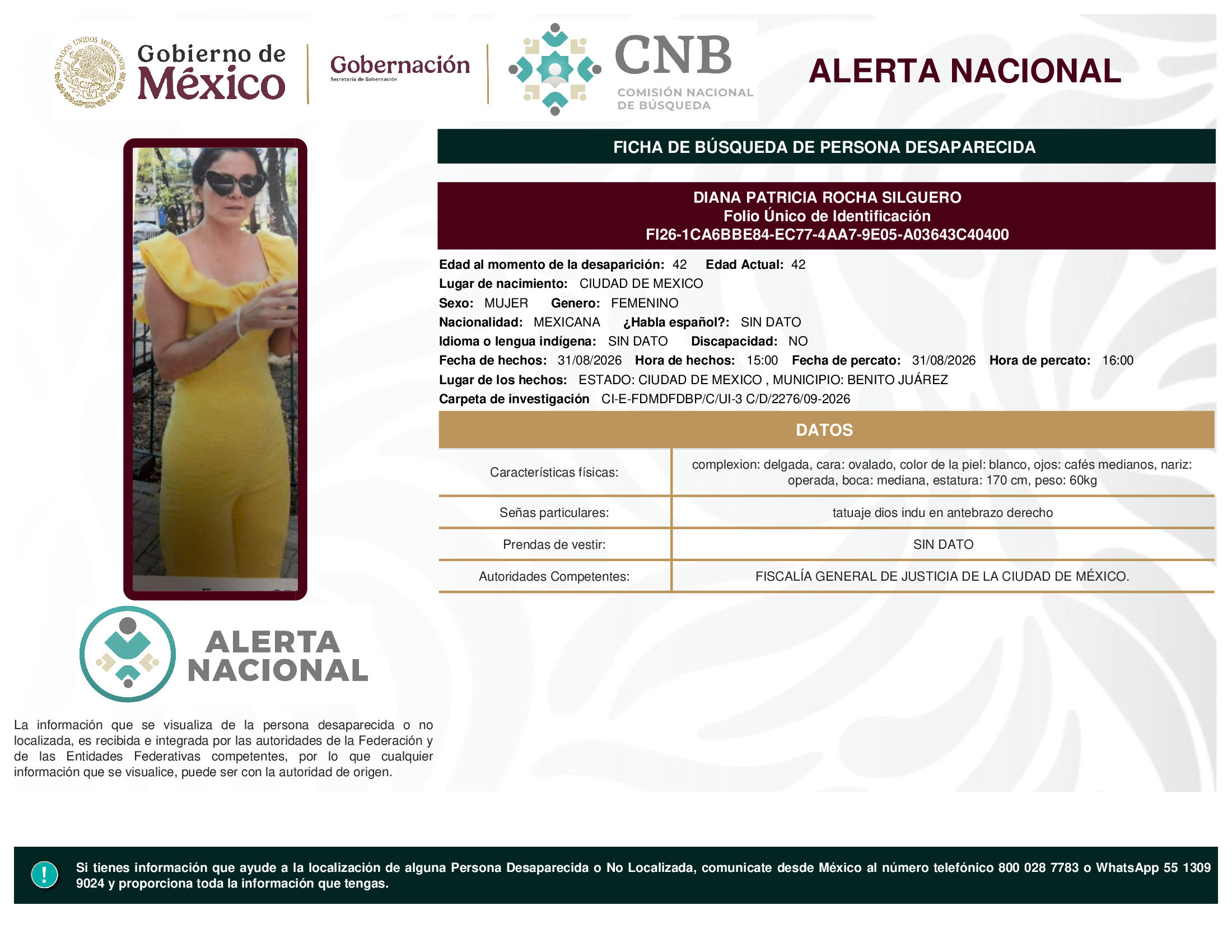 DIANA PATRICIA ROCHA SILGUERO