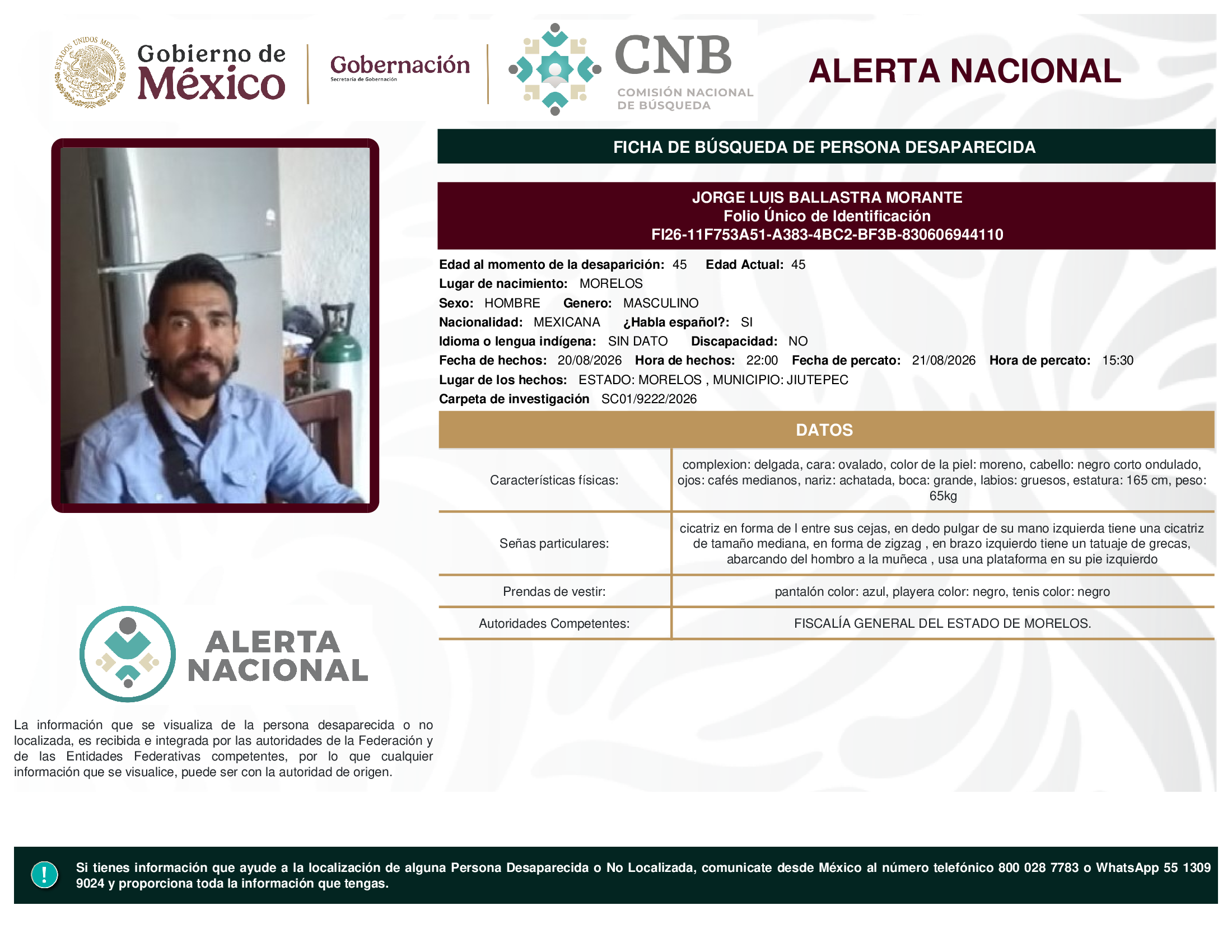 JORGE LUIS BALLASTRA MORANTE