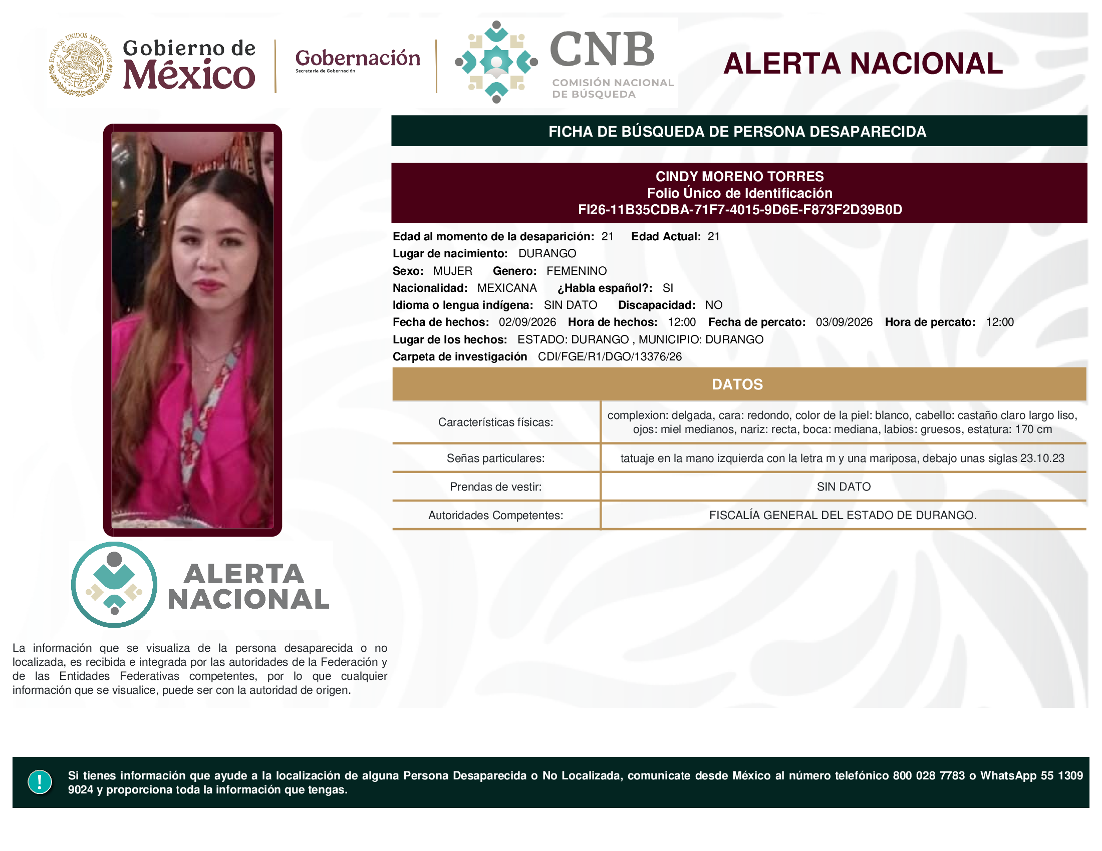 CINDY MORENO TORRES