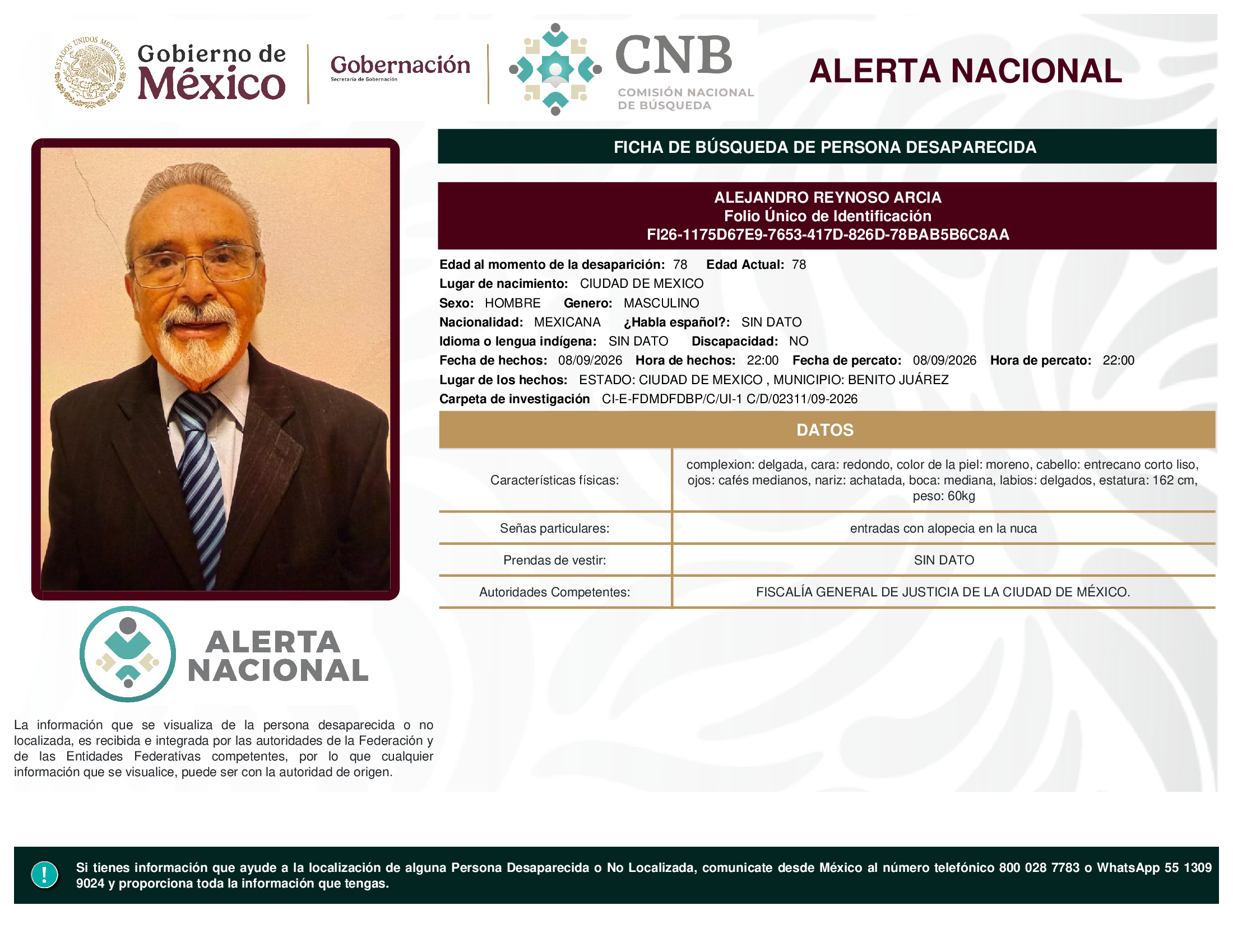 ALEJANDRO REYNOSO ARCIA