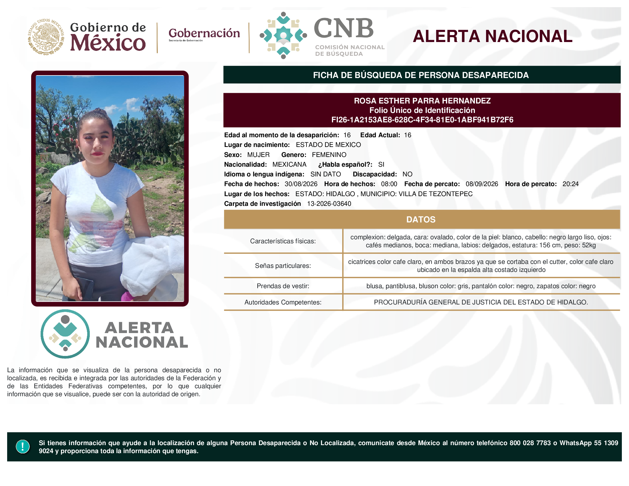 ROSA ESTHER PARRA HERNANDEZ