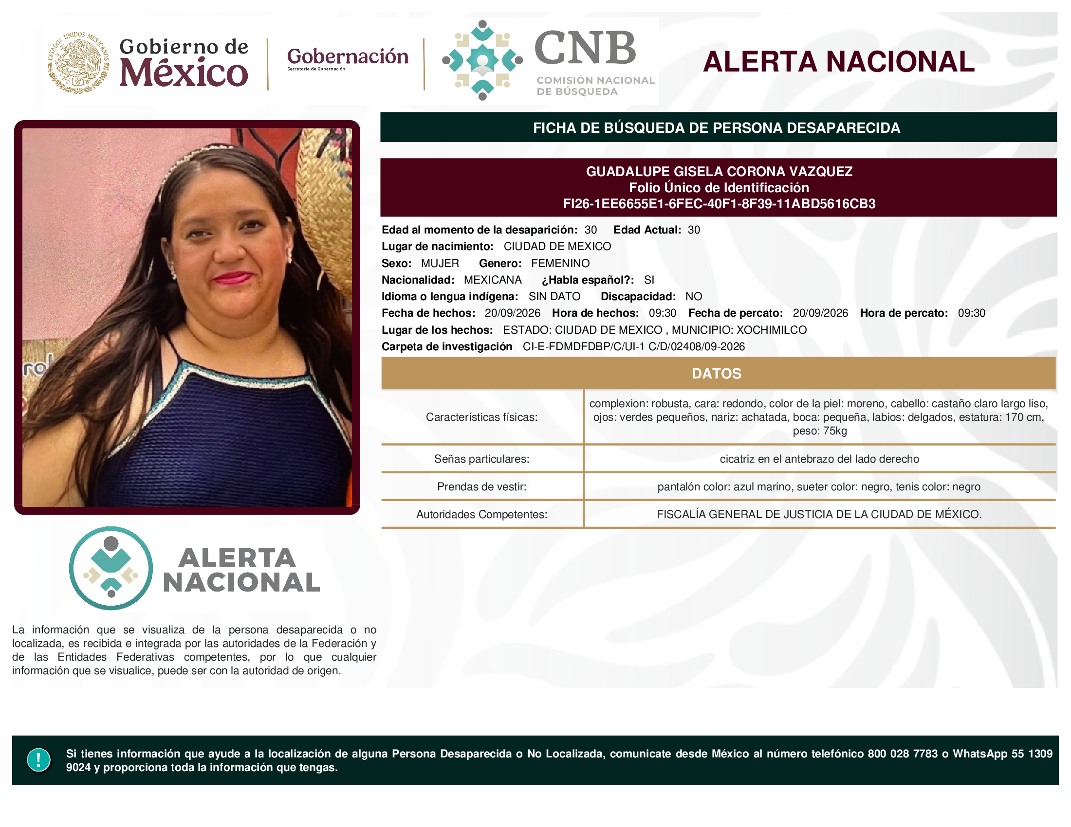 GUADALUPE GISELA CORONA VAZQUEZ