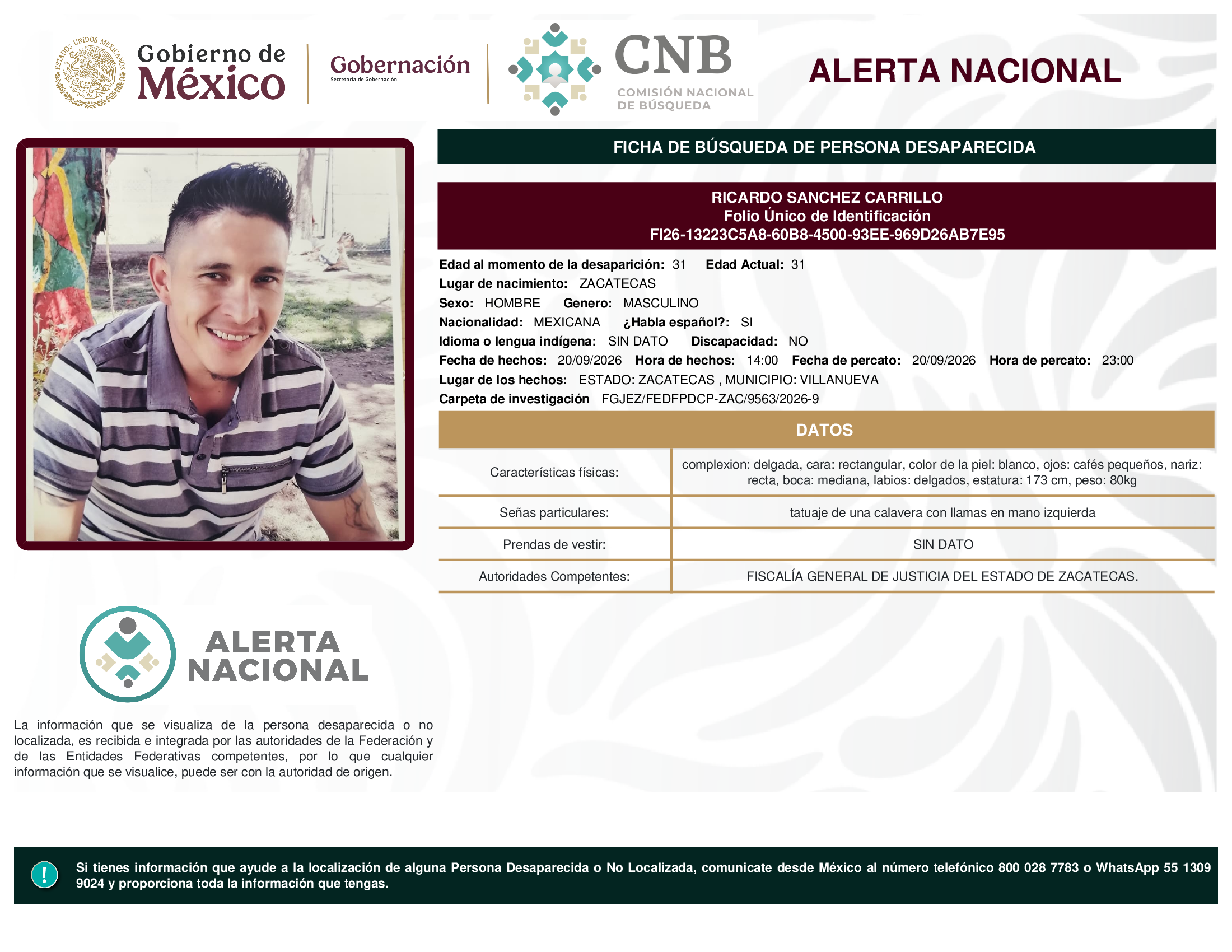 RICARDO SANCHEZ CARRILLO