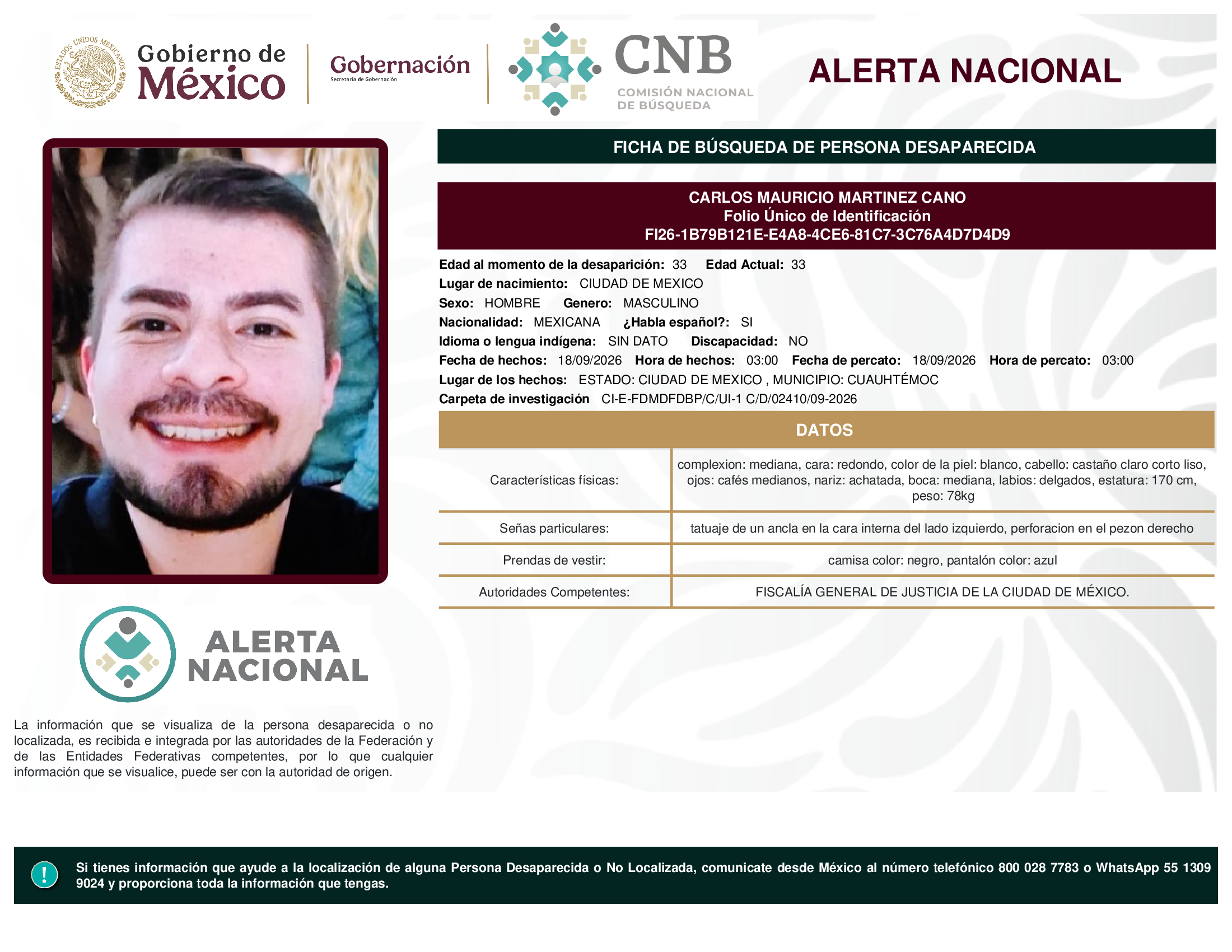 CARLOS MAURICIO MARTINEZ CANO