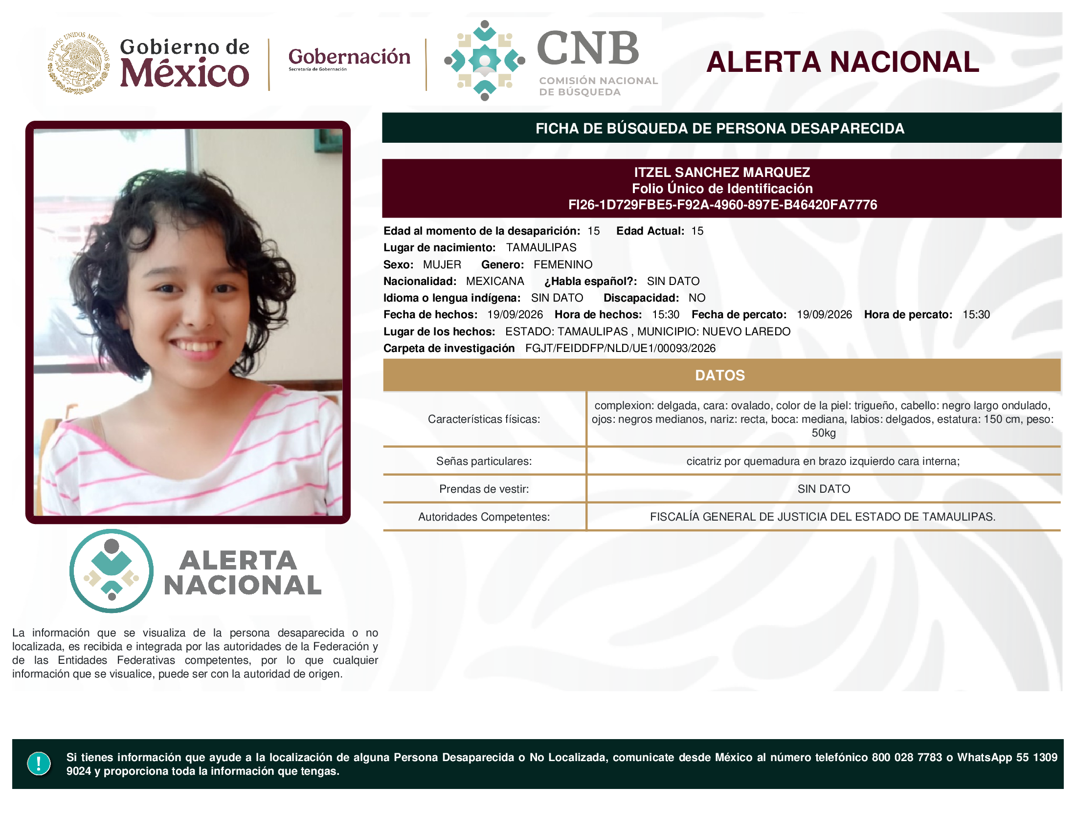 ITZEL SANCHEZ MARQUEZ