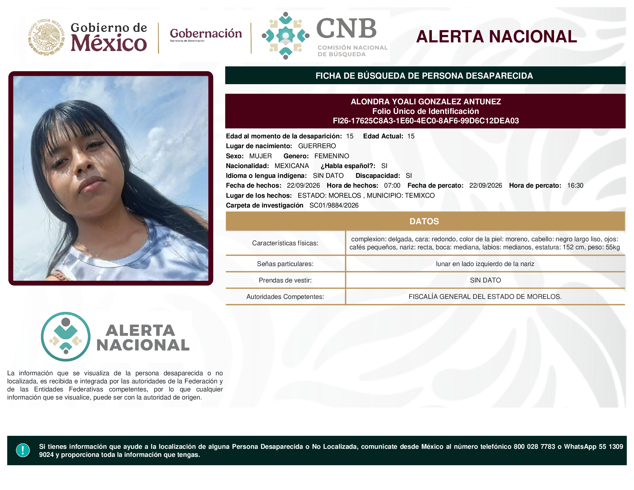 ALONDRA YOALI GONZALEZ ANTUNEZ
