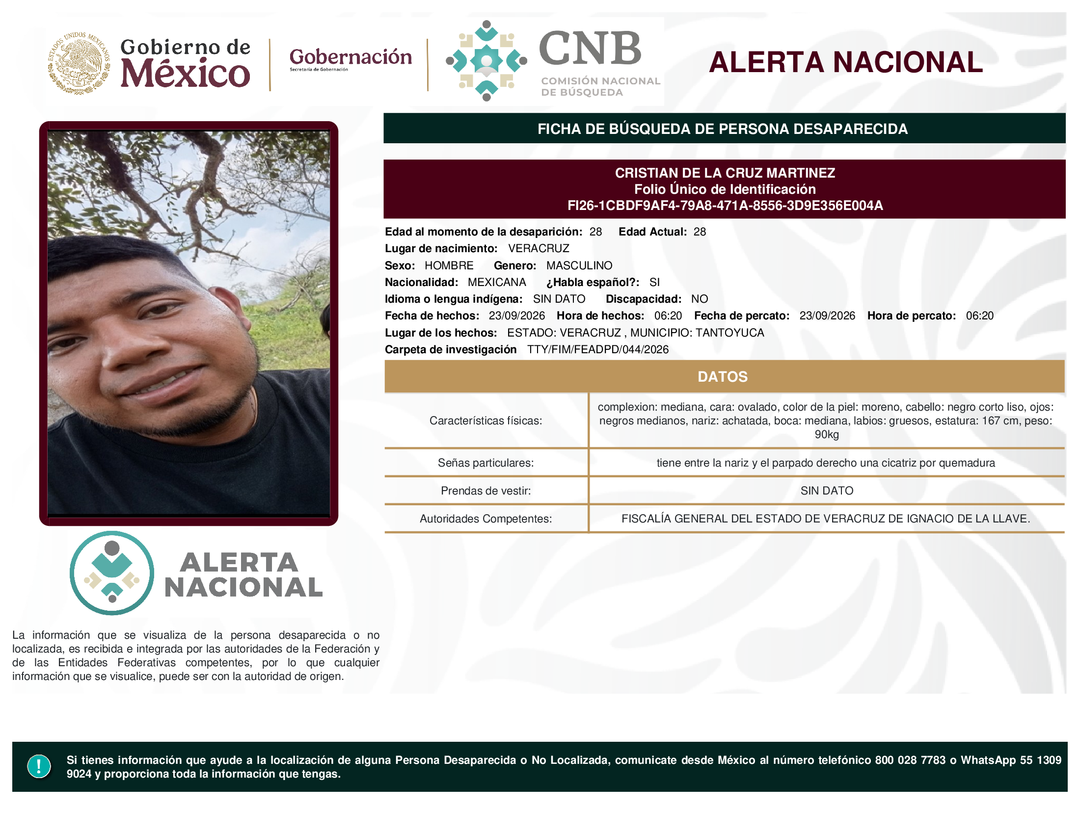 CRISTIAN DE LA CRUZ MARTINEZ