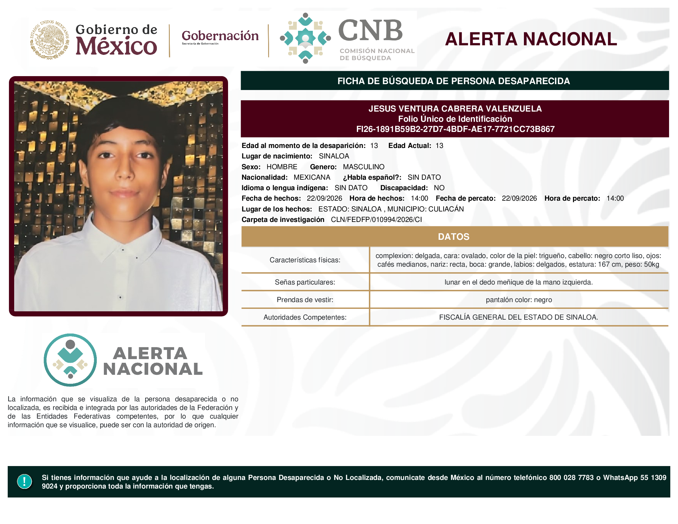 JESUS VENTURA CABRERA VALENZUELA