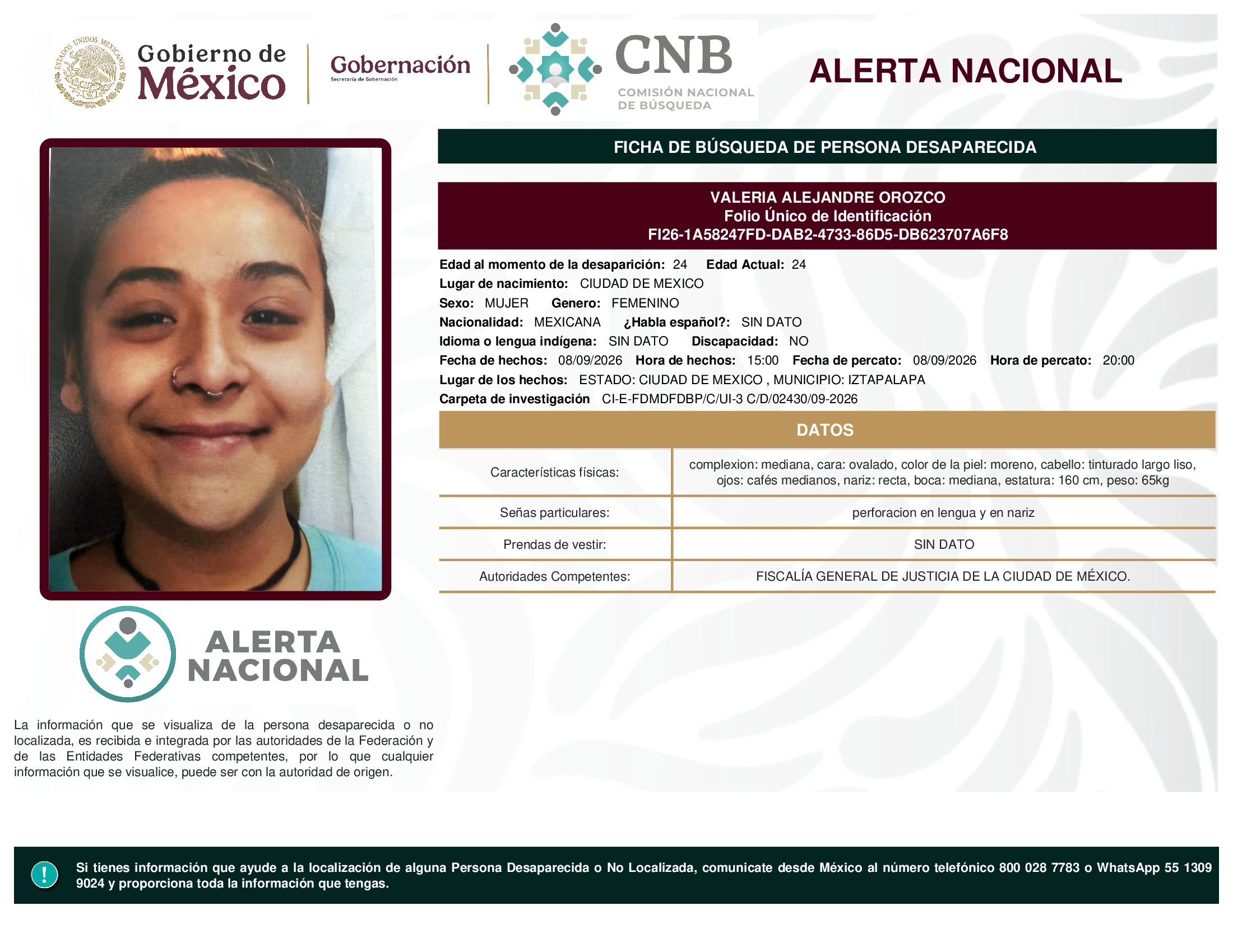 VALERIA ALEJANDRE OROZCO