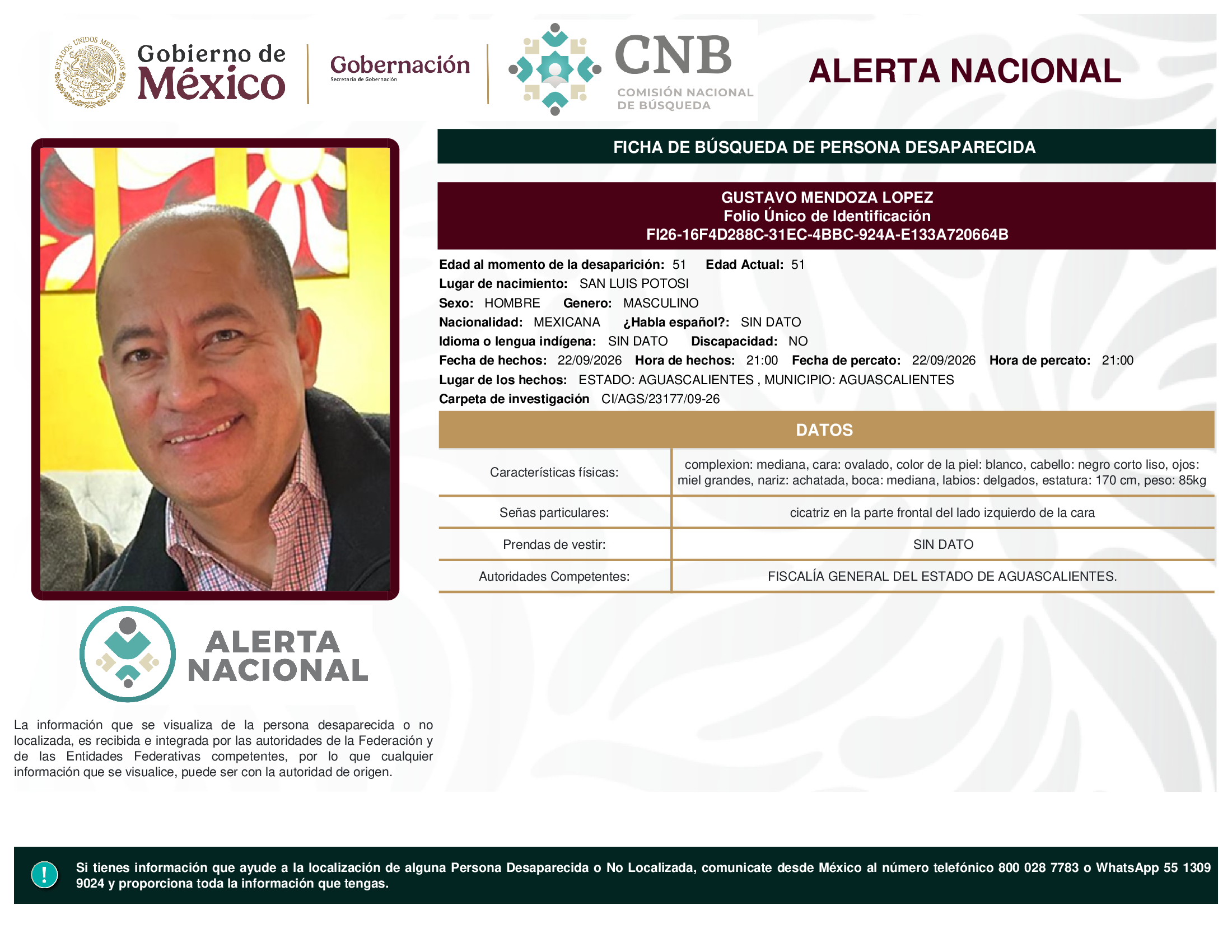 GUSTAVO MENDOZA LOPEZ
