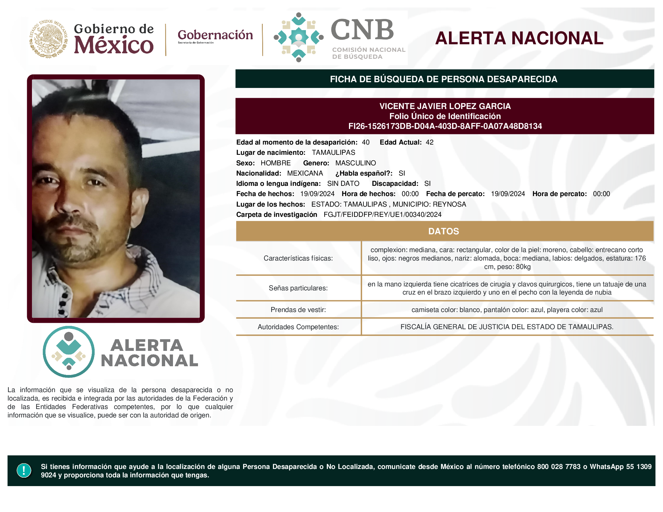 VICENTE JAVIER LOPEZ GARCIA