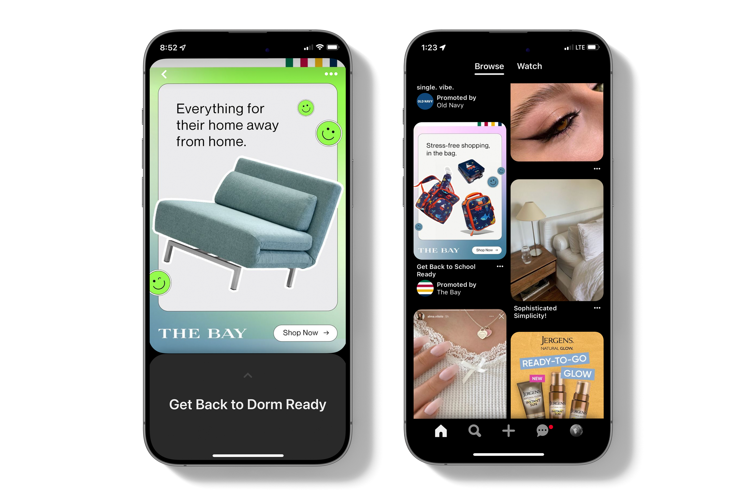 The Bay | Back To School | B2S | Graphic Design | Dana Villani | Pinterest Ad | 2022