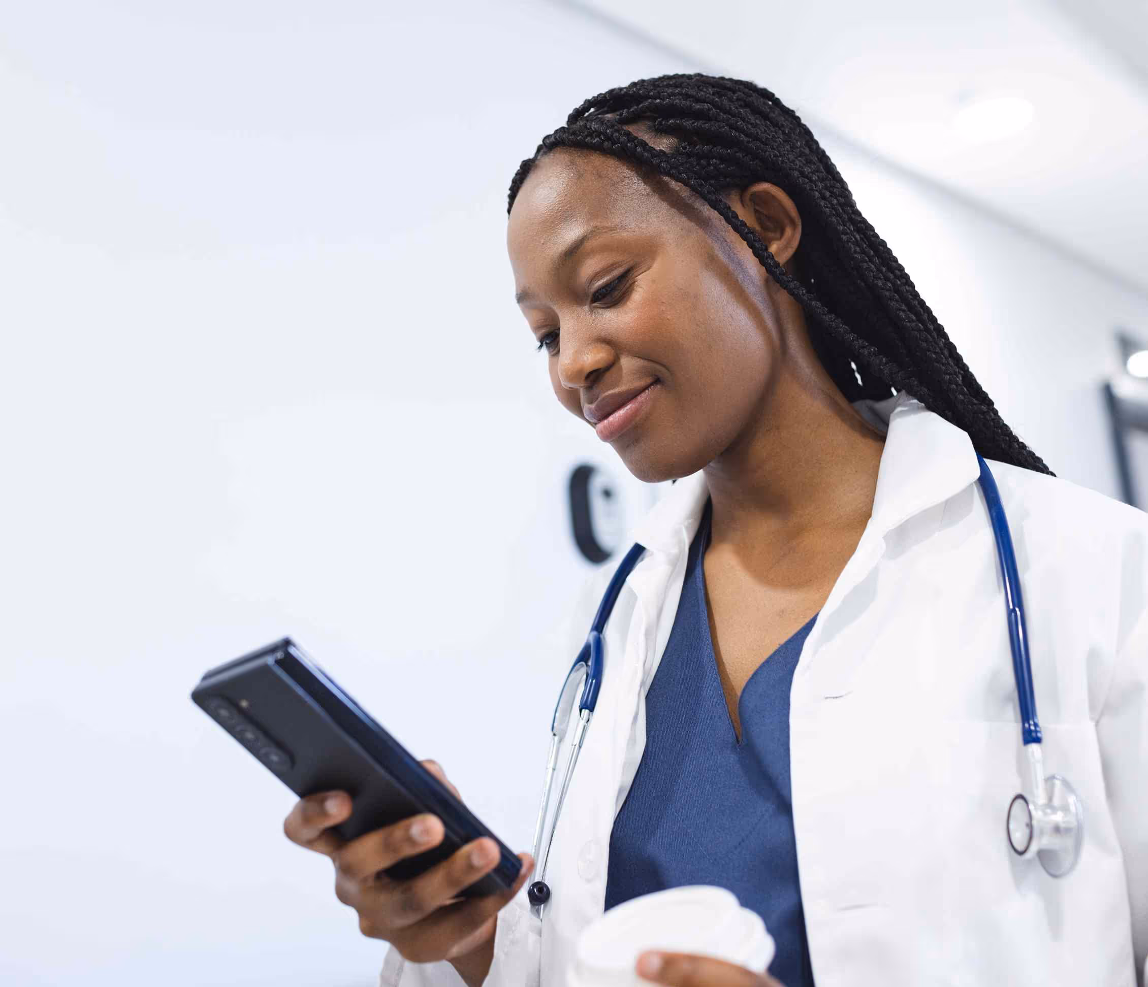 Physician checks HIPAA-secure SMS missed-call text-back that rescues abandoned after-hours medical leads