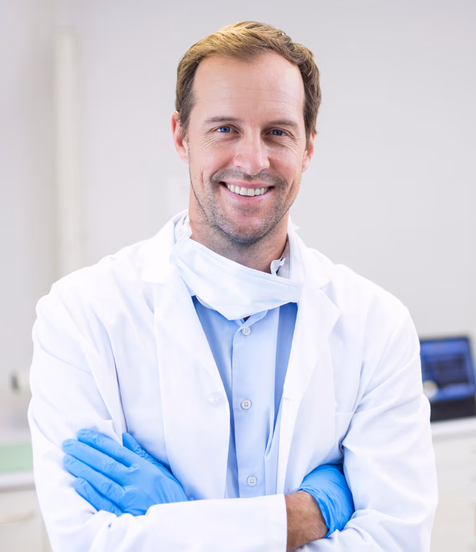 Business owner smiling after switching to Adaptify’s transparent pay-as-you-go AI receptionist pricing.