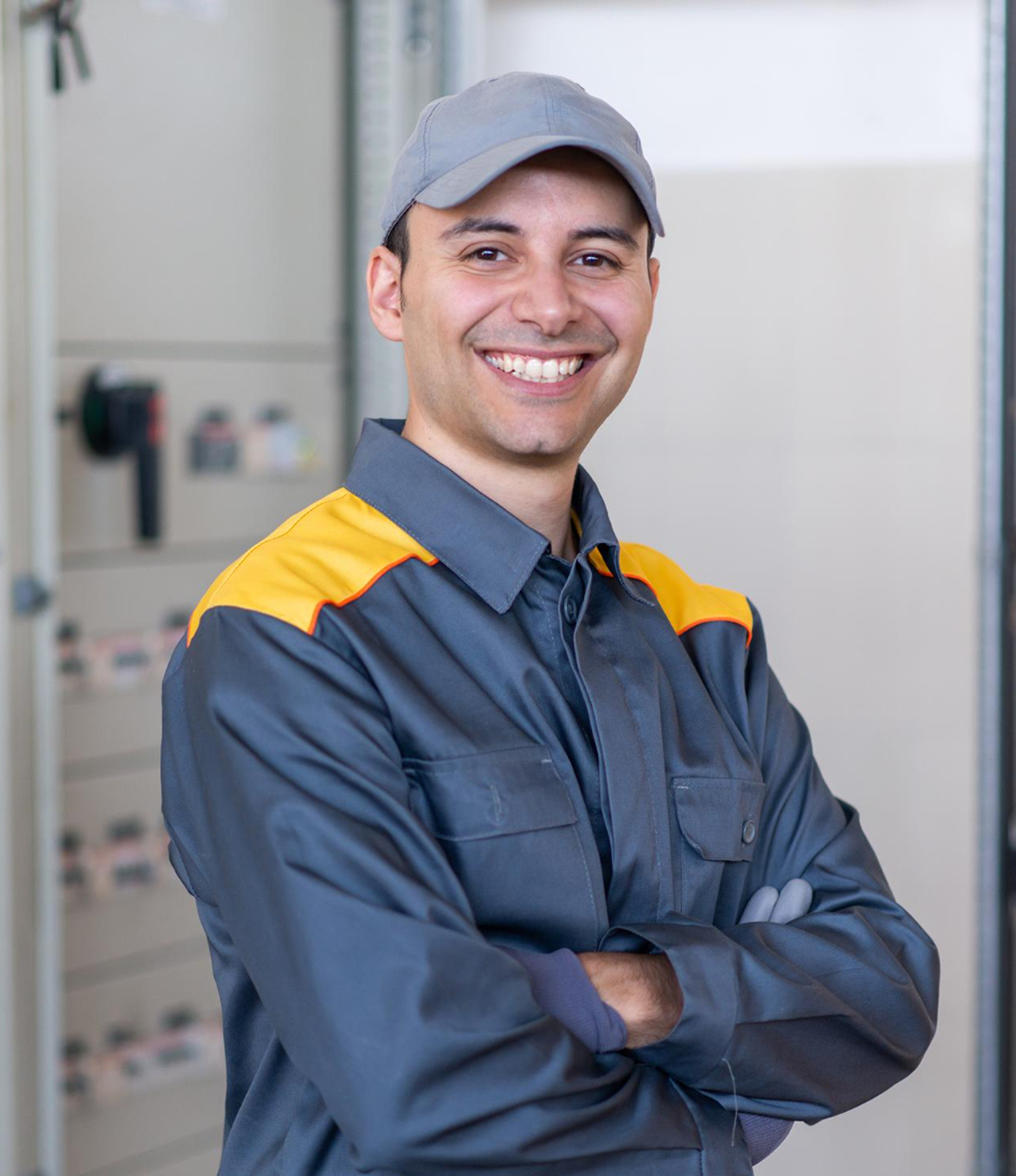 Business owner smiling after switching to Adaptify’s transparent pay-as-you-go AI receptionist pricing.