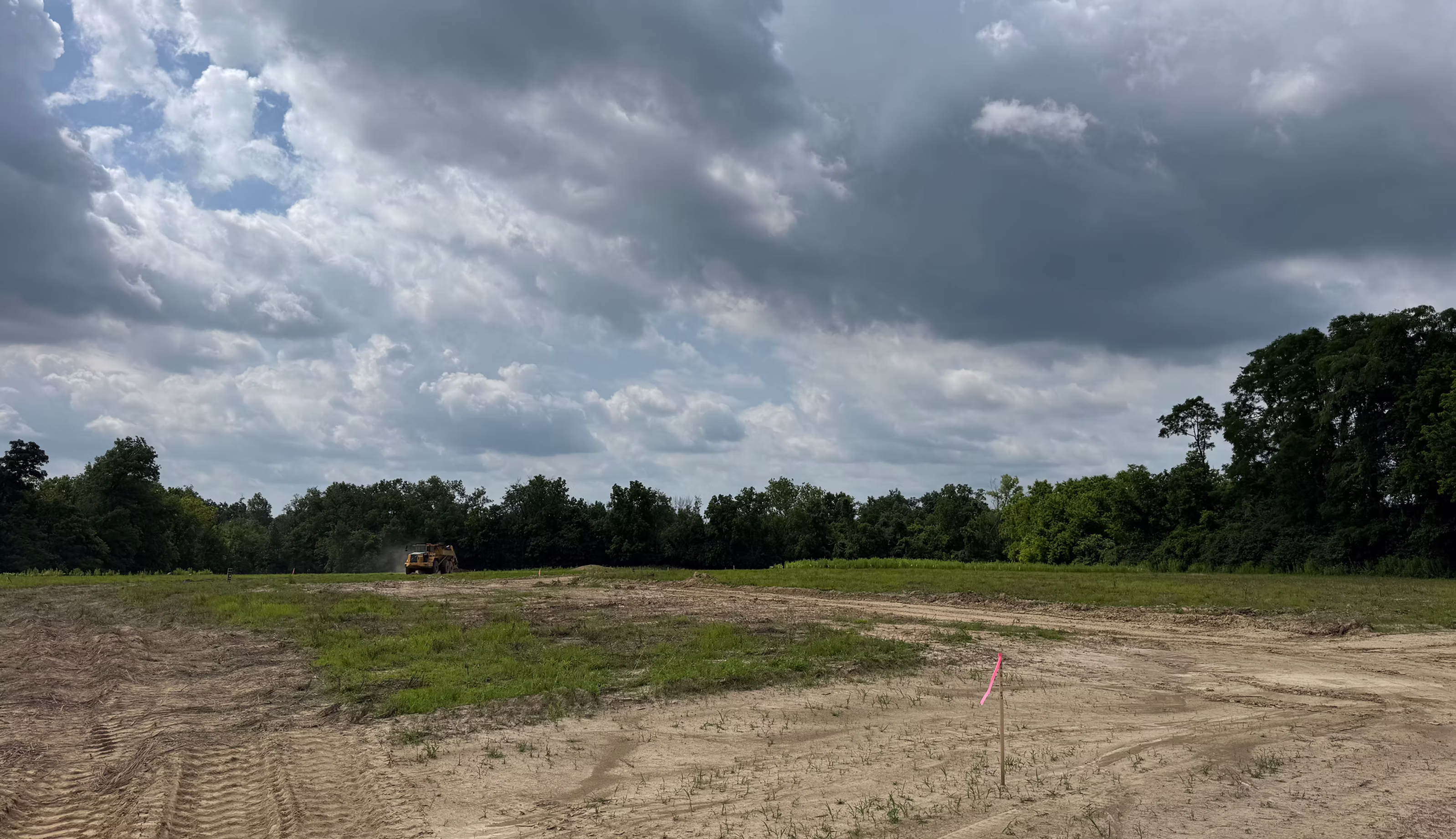 Open estate land at The Estates at Bothe Farms in Hamilton Township, Warren County