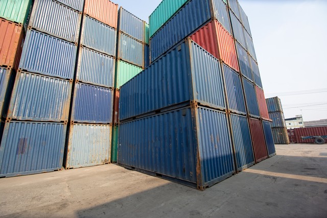 Jims Removals and Storage - Storage Containers stacked
