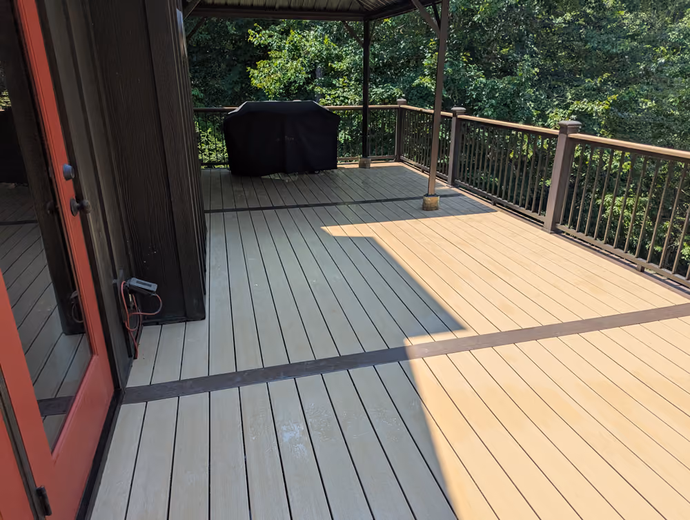 New deck area