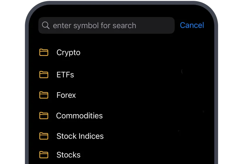 Trade all major markets in the UAE on Deriv MT5 — including crypto, forex, stocks, ETFs, indices, and commodities.