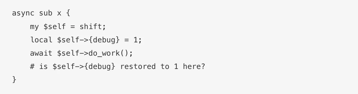 Async sub code