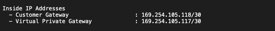 Code for inside IP addresses
