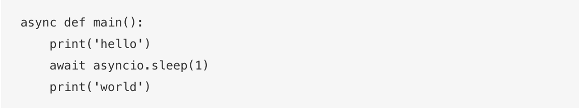 كود لبناء Async في Python 3