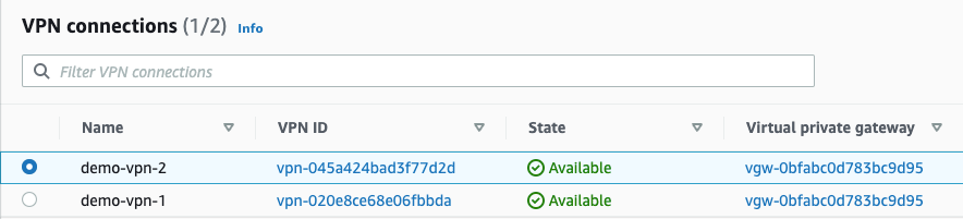 لقطة شاشة تُظهر تفاصيل توجيه VPN