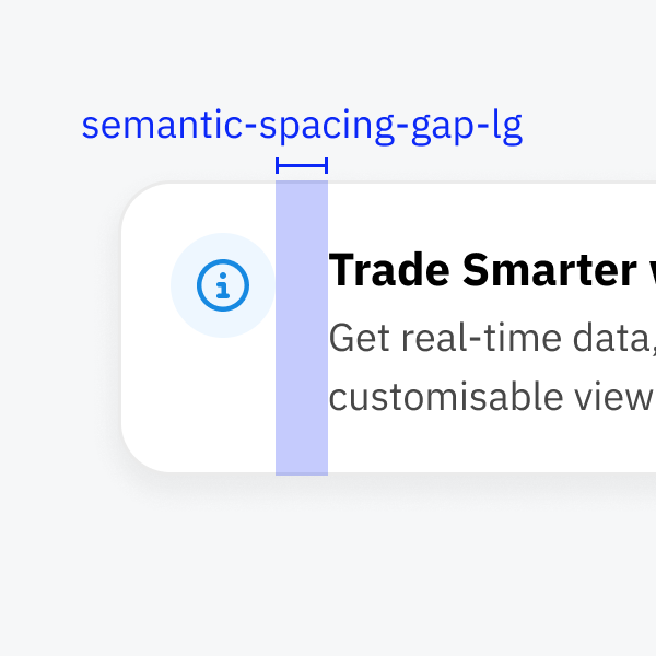 شاشة تعرض رموز فجوة المسافات الكبيرة في Quill