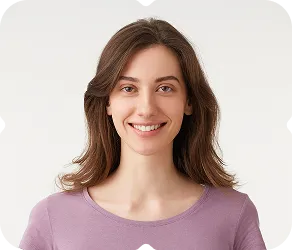 A woman wearing a t - shirt with a cross on it.