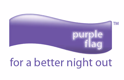 purple flag award logo 