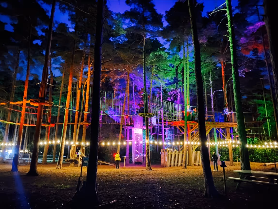 Sundown Adventures at Go Ape Moors Valley