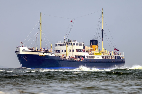 Steamship Shieldhall alongside at Poole Quay - open day