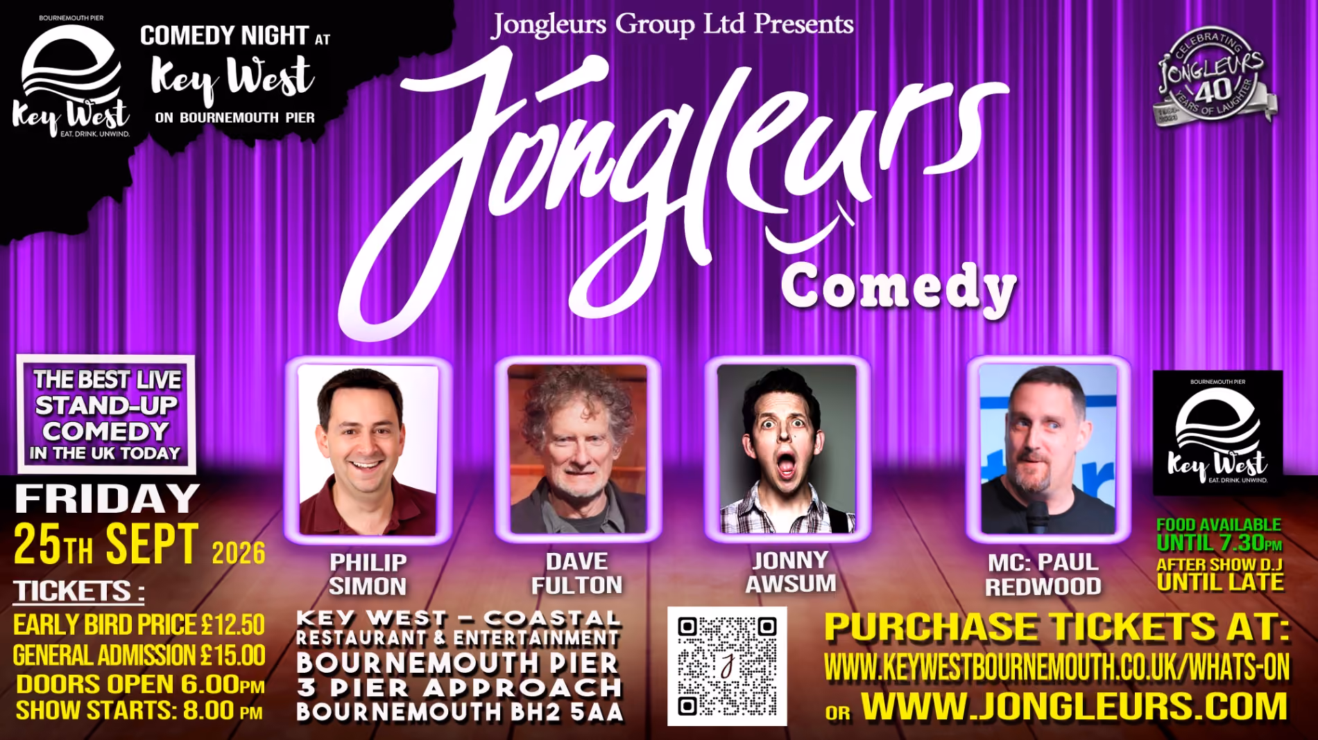 Jongleurs Stand Up Comedy on Bournemouth Pier