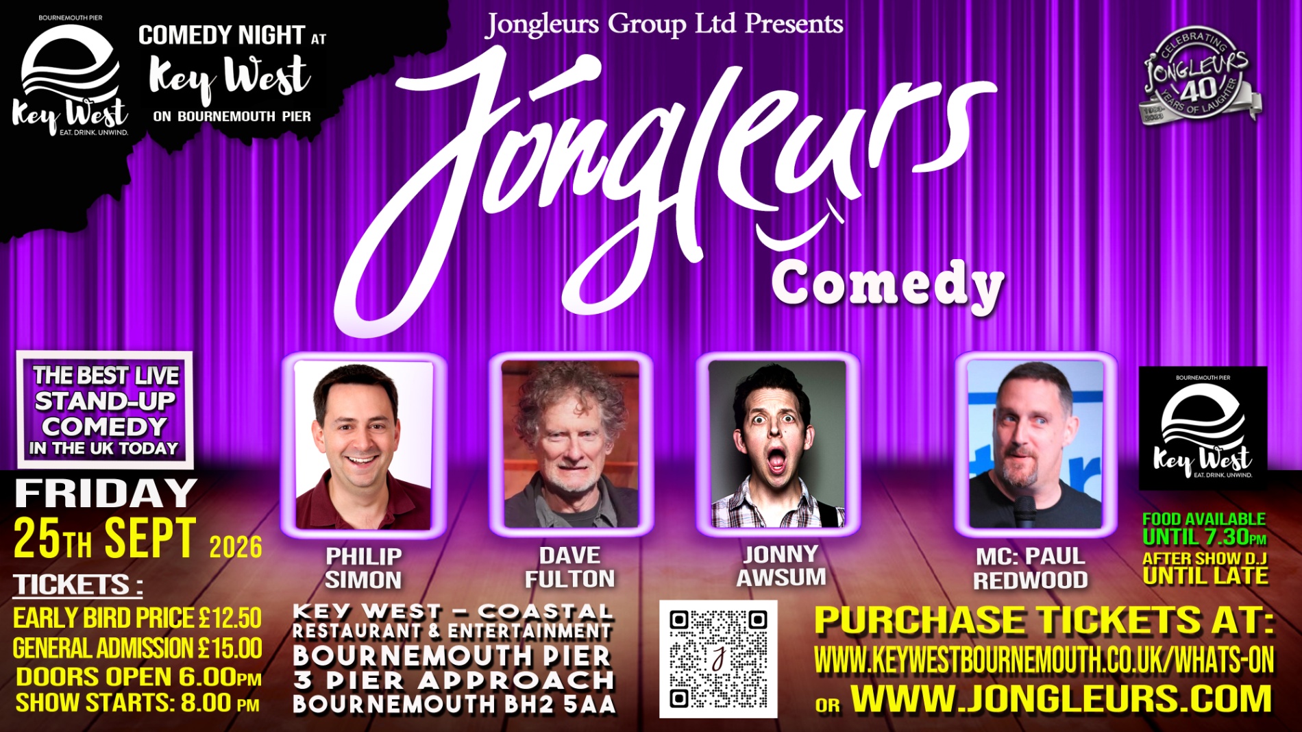 Jongleurs Stand Up Comedy on Bournemouth Pier