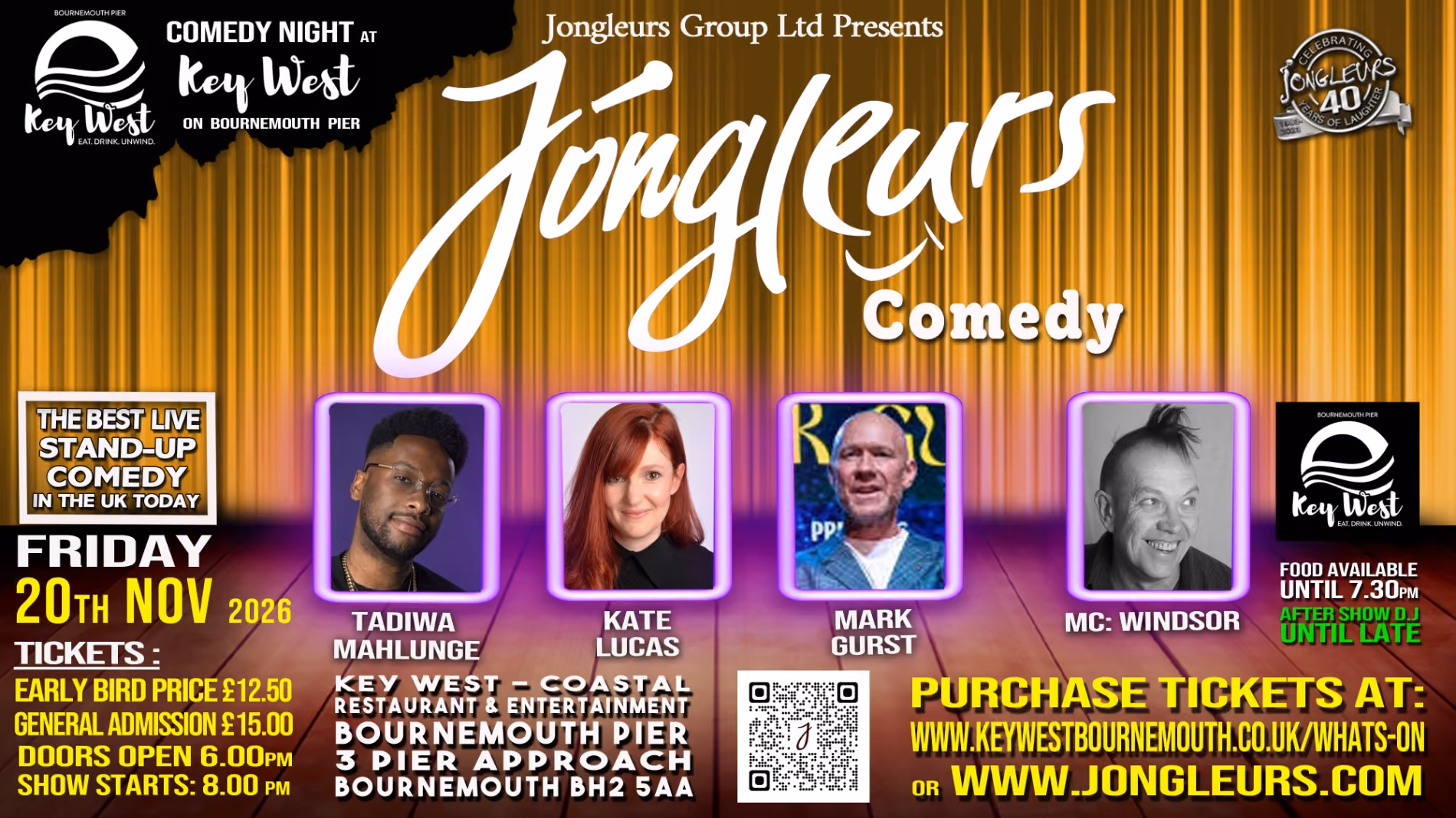 Jongleurs Stand Up Comedy on Bournemouth Pier
