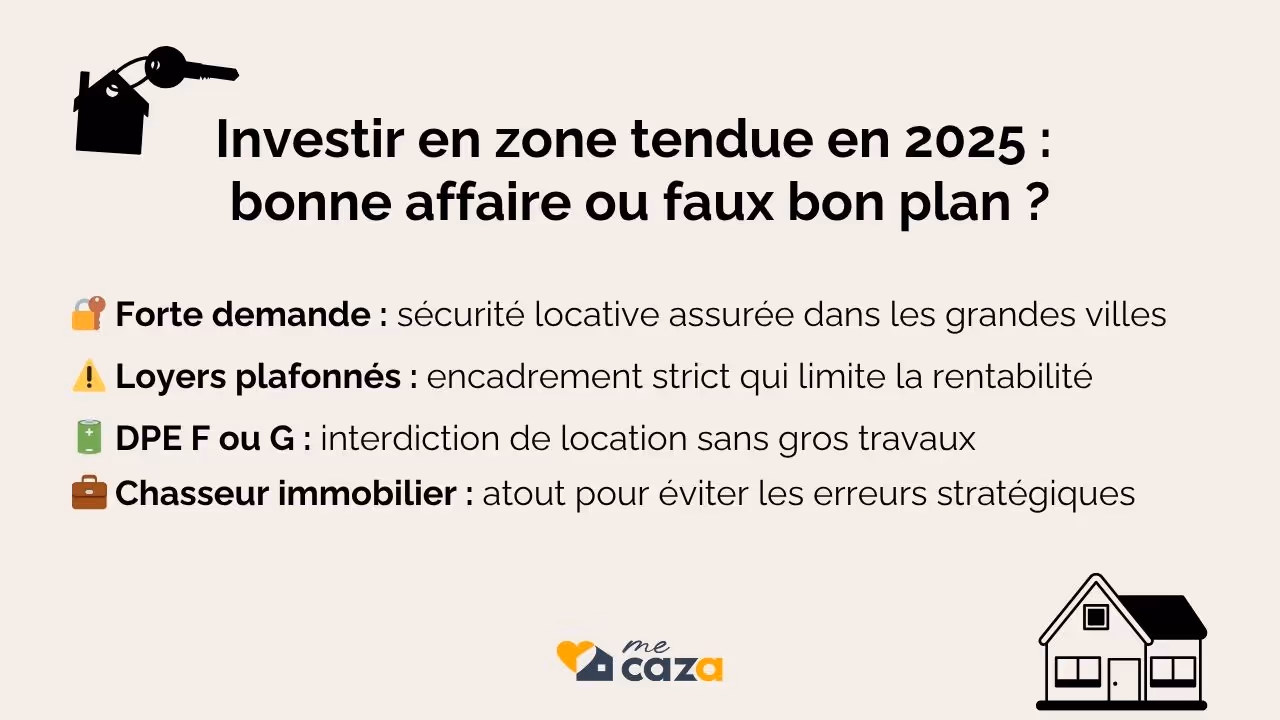 investir en zone tendue c'est une sécurité locative car forte demande mais des loyers encadrés