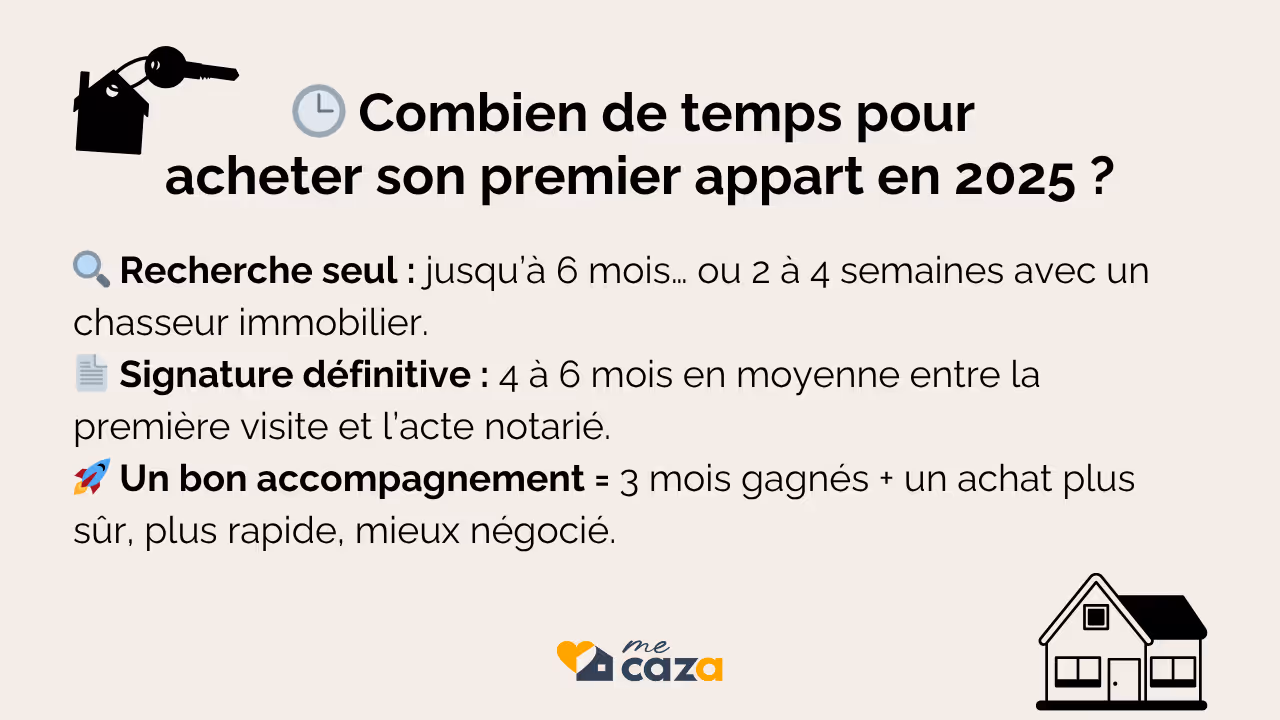 Combien de temps pour acheter un appartement en 2025 ?