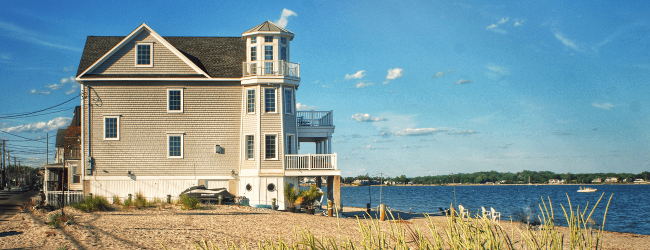 Big house by the beach