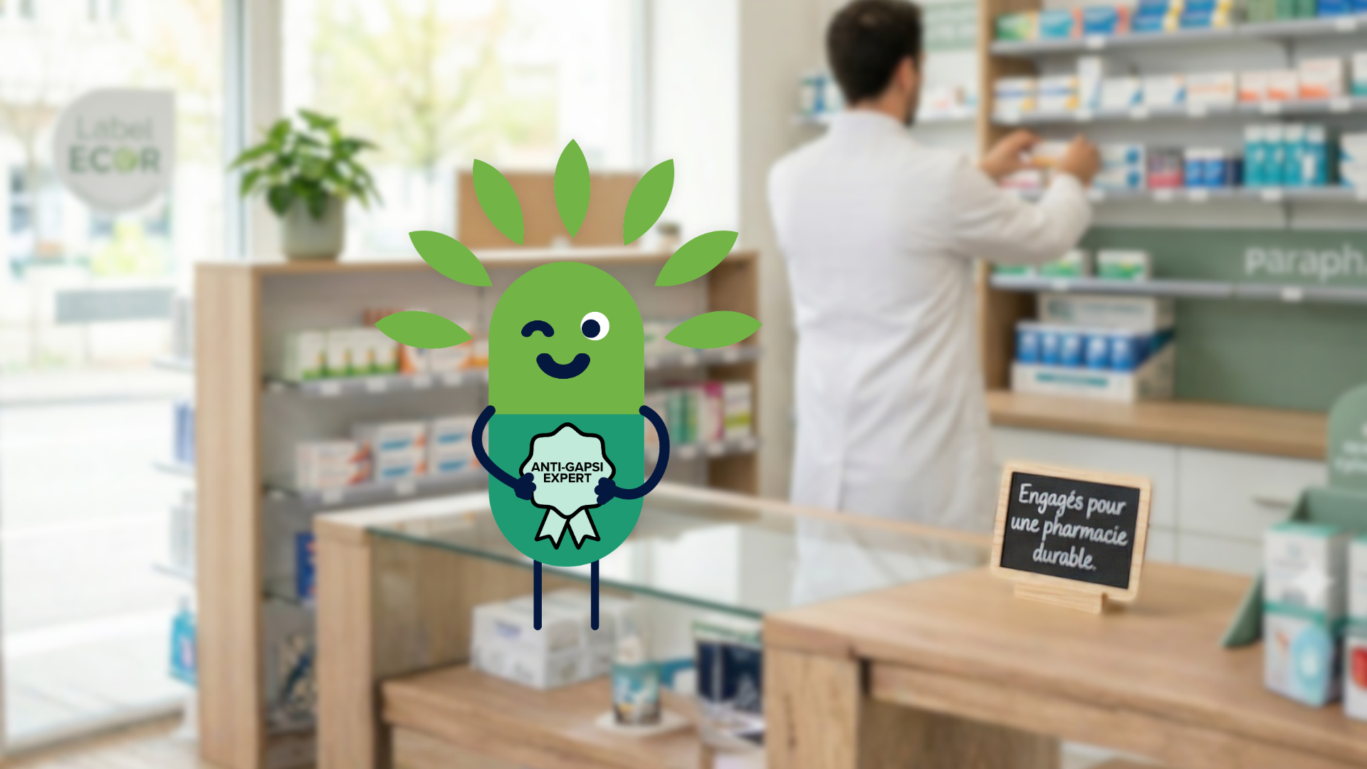 Pharmacien en officine engagé dans une démarche éco-responsable et développement durable